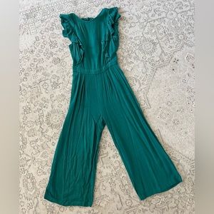 June & Hudson Emerald Green Jumpsuit-Size Small